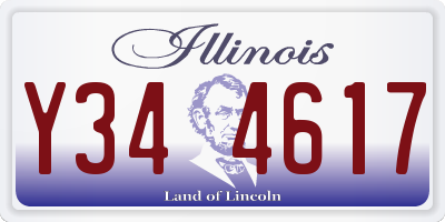 IL license plate Y344617