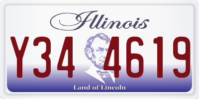 IL license plate Y344619