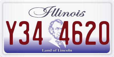 IL license plate Y344620