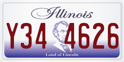 IL license plate Y344626