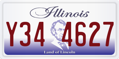 IL license plate Y344627
