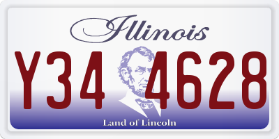 IL license plate Y344628