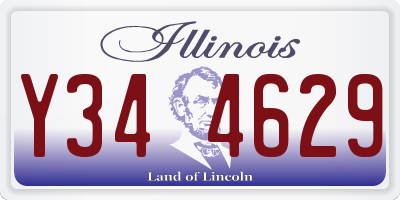 IL license plate Y344629