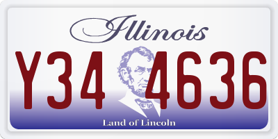 IL license plate Y344636