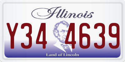 IL license plate Y344639