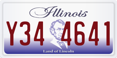 IL license plate Y344641