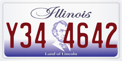 IL license plate Y344642