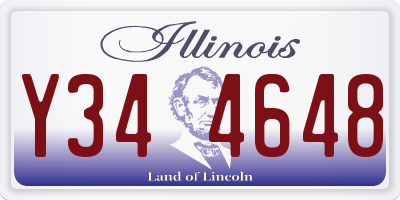 IL license plate Y344648