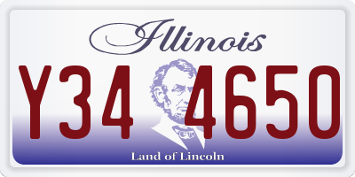 IL license plate Y344650