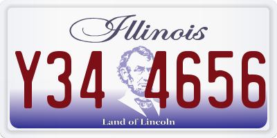 IL license plate Y344656