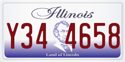 IL license plate Y344658