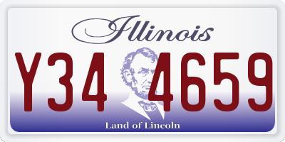 IL license plate Y344659