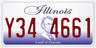 IL license plate Y344661