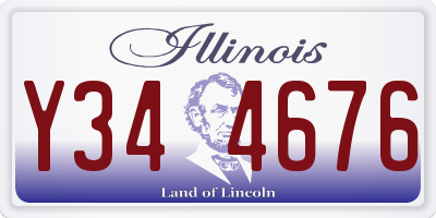 IL license plate Y344676