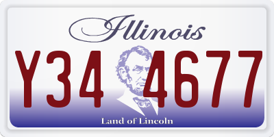 IL license plate Y344677