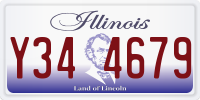 IL license plate Y344679