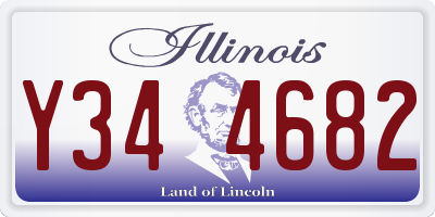 IL license plate Y344682