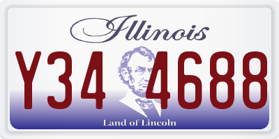 IL license plate Y344688