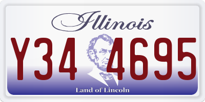 IL license plate Y344695