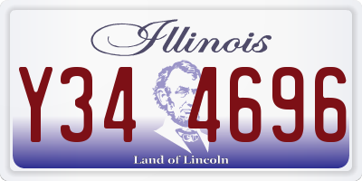 IL license plate Y344696