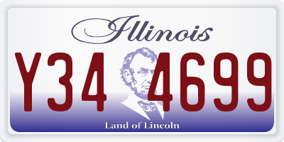 IL license plate Y344699