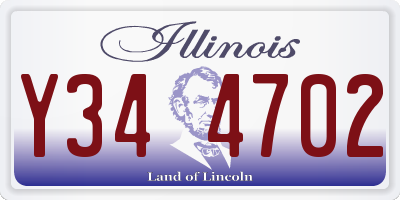 IL license plate Y344702