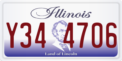IL license plate Y344706