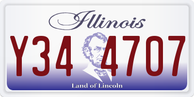 IL license plate Y344707