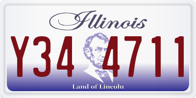 IL license plate Y344711