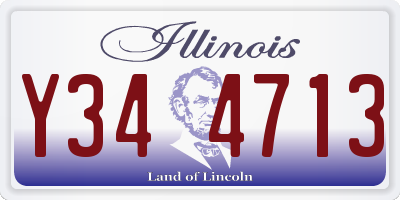 IL license plate Y344713