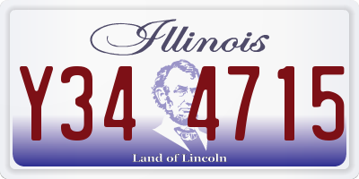 IL license plate Y344715