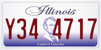 IL license plate Y344717
