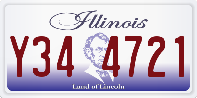 IL license plate Y344721