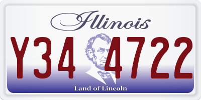 IL license plate Y344722