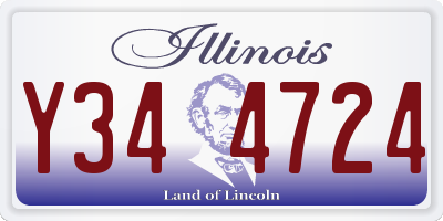IL license plate Y344724