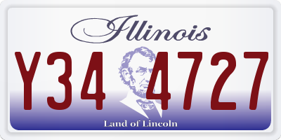 IL license plate Y344727