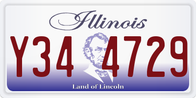 IL license plate Y344729