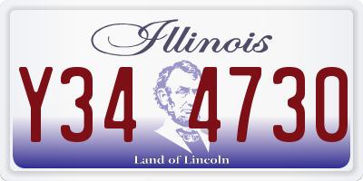 IL license plate Y344730