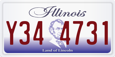 IL license plate Y344731