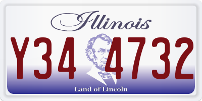 IL license plate Y344732
