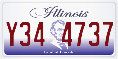 IL license plate Y344737