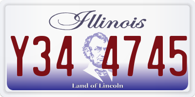 IL license plate Y344745