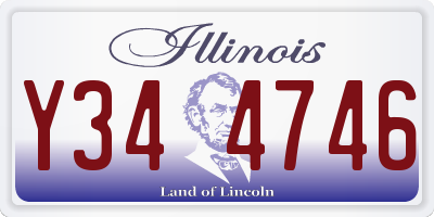 IL license plate Y344746