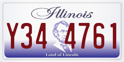 IL license plate Y344761