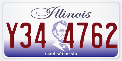 IL license plate Y344762