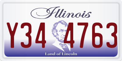 IL license plate Y344763