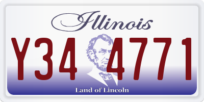IL license plate Y344771