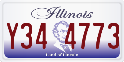 IL license plate Y344773