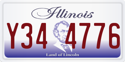 IL license plate Y344776