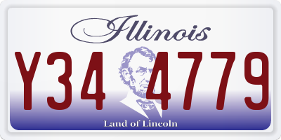 IL license plate Y344779